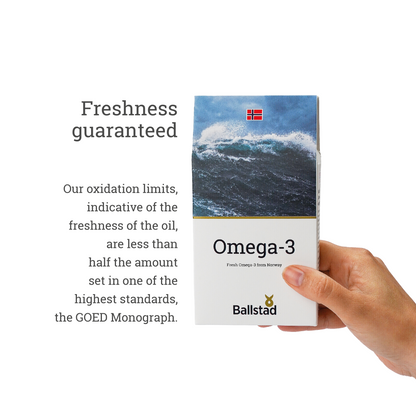 Fersk norsk Omega-3 Tilskudd - 6 måneder