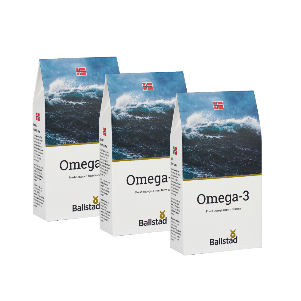 Fersk norsk Omega-3 Tilskudd - 3 måneder