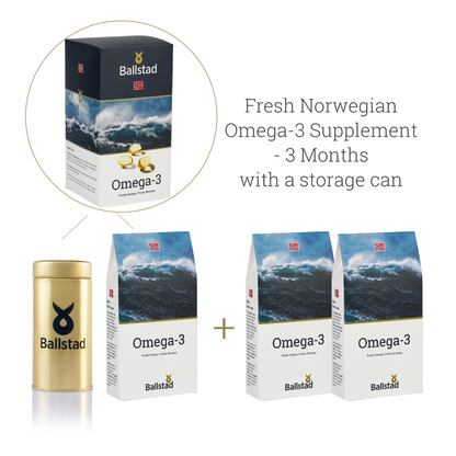 Fersk norsk Omega-3 Tilskudd - 3 måneder
