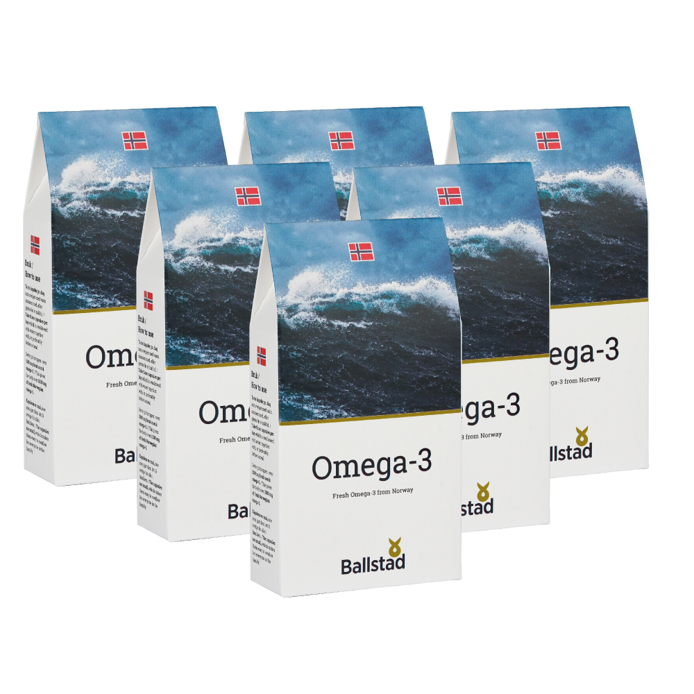 Fersk norsk Omega-3 Tilskudd - 6 måneder